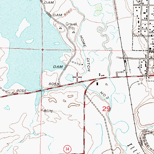 Topographic Map of Home Ditch Number 2, CO