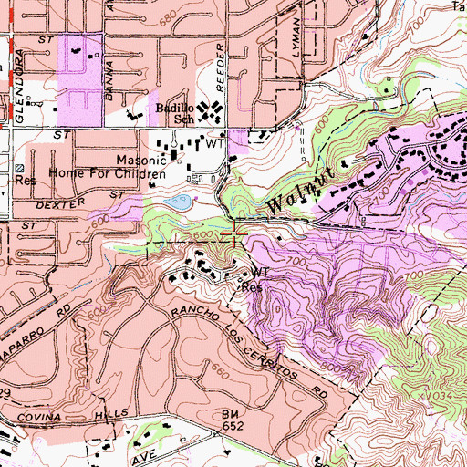 Topographic Map of Wilderness Park, CA