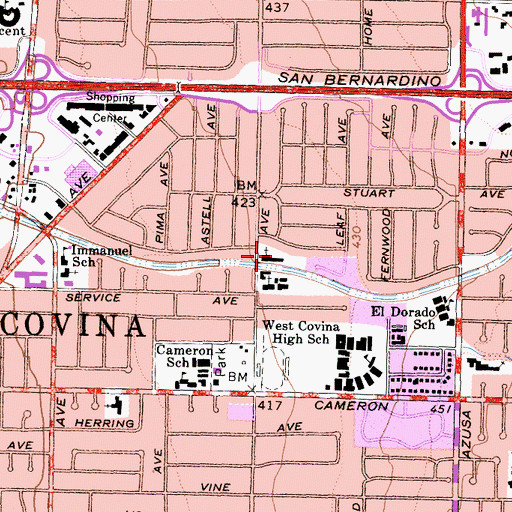 Topographic Map of Dove Day School, CA