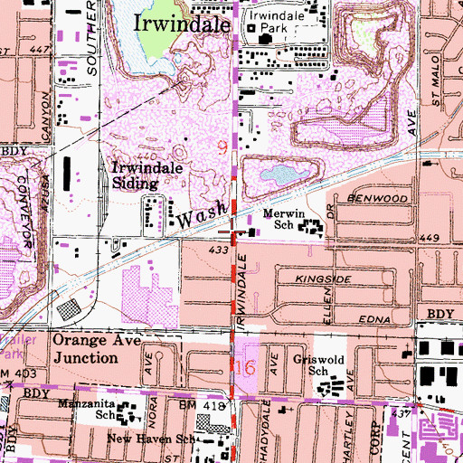 Topographic Map of Our Lady of Guadalupe Catholic Church, CA