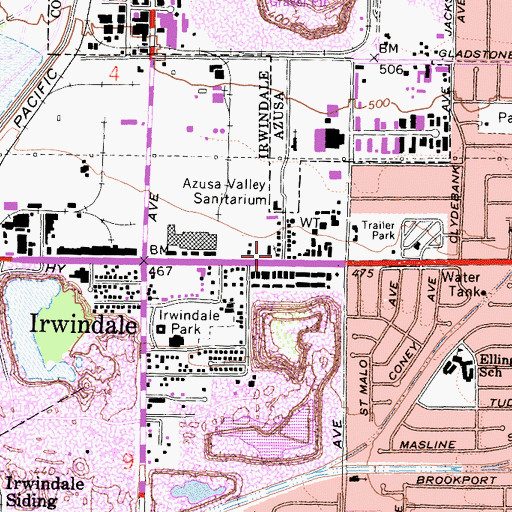 Topographic Map of Our Lady of Guadalupe Mission, CA