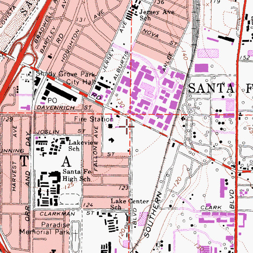Topographic Map of Soaring Dreams Plaza, CA