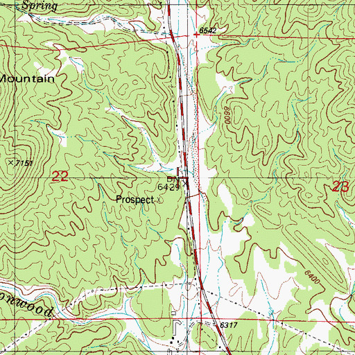 Topographic Map of Red Devil Mine, CO