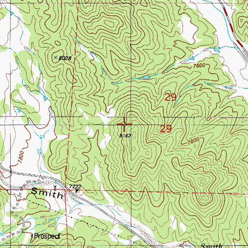 Topographic Map of Venture Number One Mine, CO