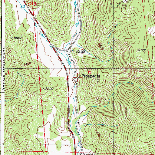 Topographic Map of Lower South Mine, CO