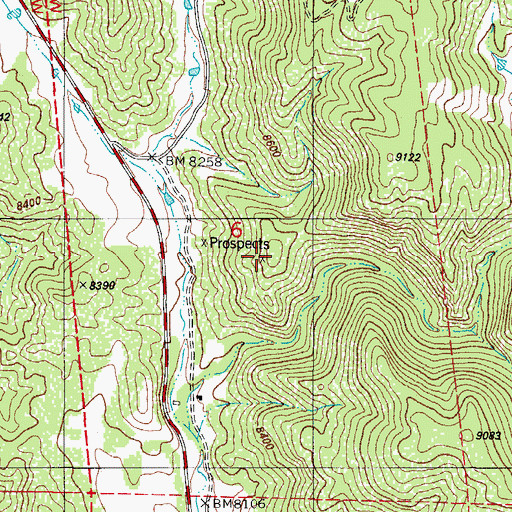 Topographic Map of Upper South Mine, CO
