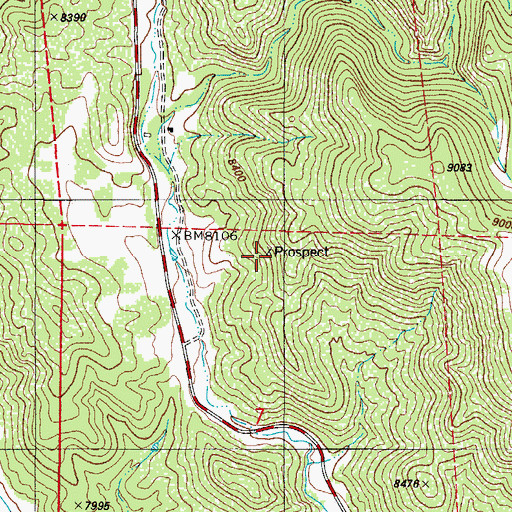 Topographic Map of Rowes Number Two Mine, CO