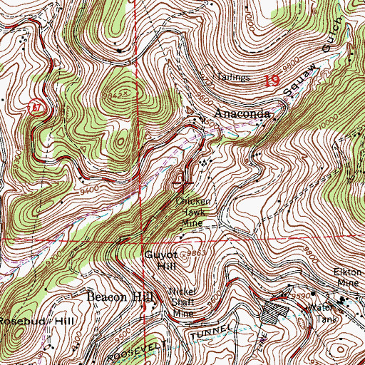 Topographic Map of Aileen Mine, CO