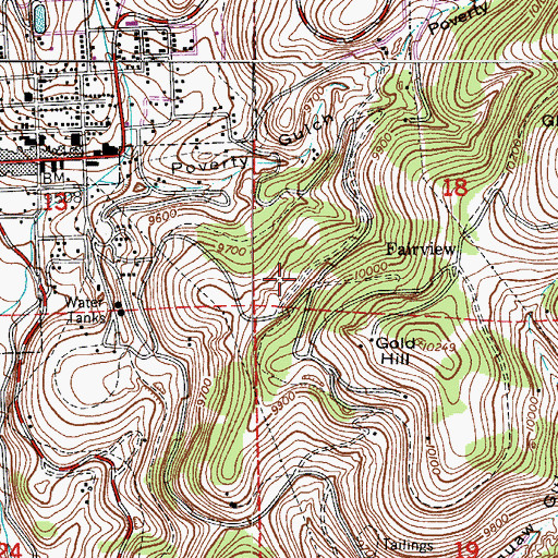 Topographic Map of Baby McKee Mine, CO