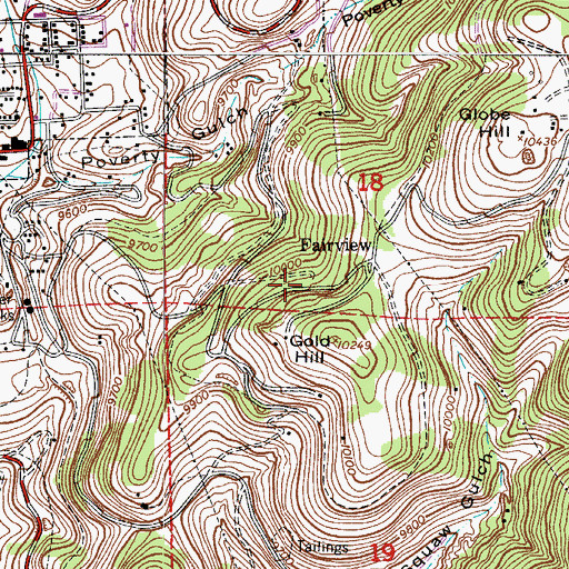 Topographic Map of Big Banta Mine, CO
