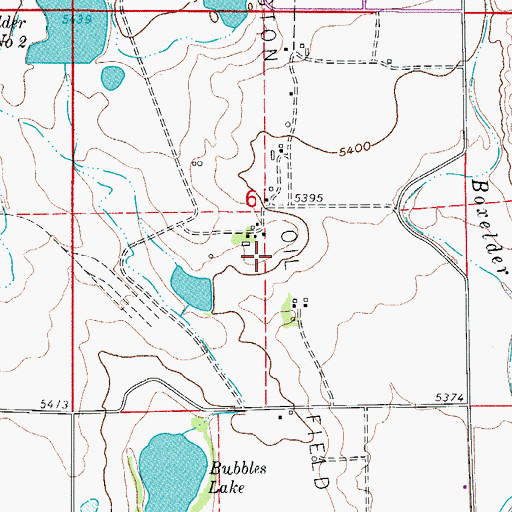 Topographic Map of Wellington Oil Field, CO