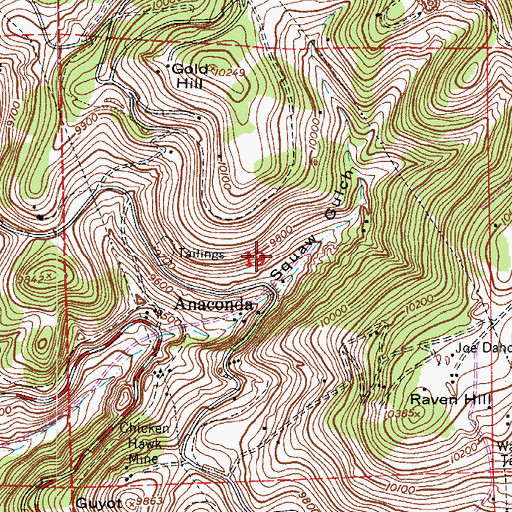 Topographic Map of Callie Mine, CO