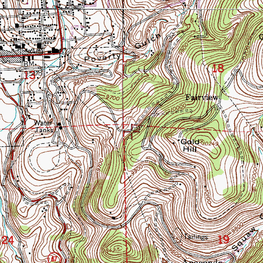 Topographic Map of Ellithorp Mine, CO