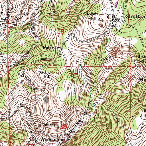 Topographic Map of Lexington Mine, CO