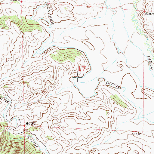 Topographic Map of Bonafide Ditch, CO