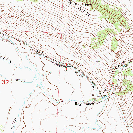 Topographic Map of Sudduth Ditch Number 1, CO