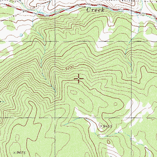 Topographic Map of Allen Ditch, CO