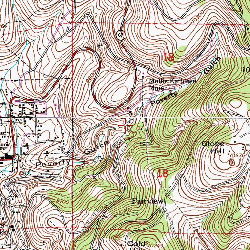 Topographic Map of Proper Mine, CO