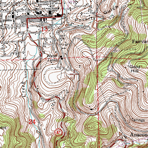 Topographic Map of Protection Mine, CO