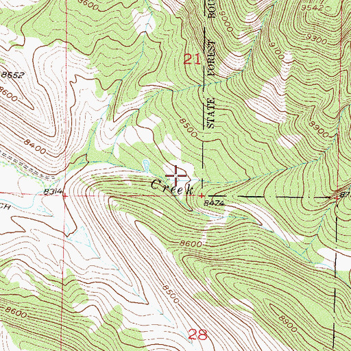 Topographic Map of Toledo Ditch, CO
