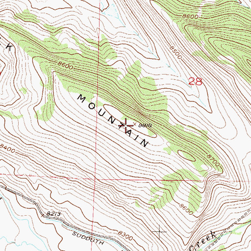 Topographic Map of Elk Mountain, CO