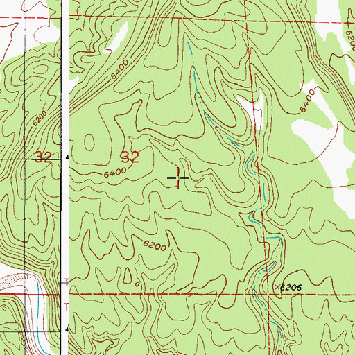 Topographic Map of Deer Hill Mine, CO