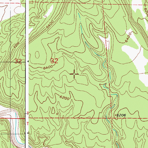 Topographic Map of Diamond Flint Mine, CO