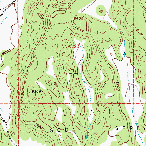 Topographic Map of Brandt Claims, CO