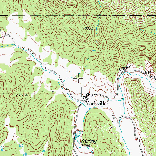 Topographic Map of A Griffin Ranch Mine, CO