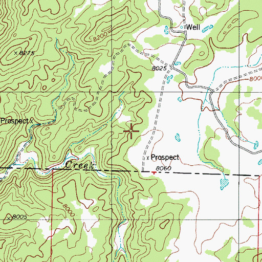 Topographic Map of Deer Ridge Claim, CO