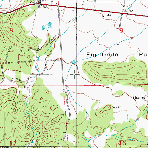 Topographic Map of Goat Hill Quarry, CO