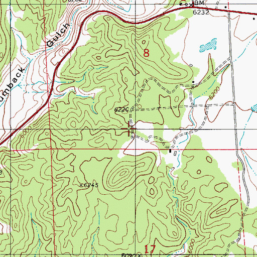 Topographic Map of Hoover Quarry, CO