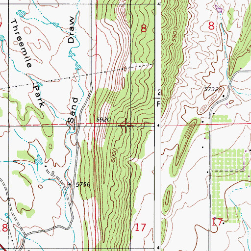 Topographic Map of Climax Mine, CO