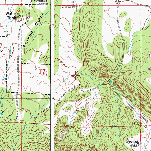 Topographic Map of Diamond Quarry, CO