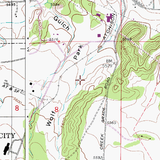 Topographic Map of Hays Quarry, CO