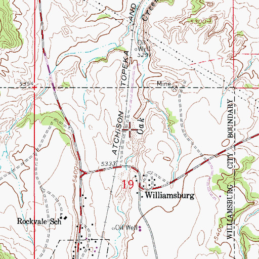 Topographic Map of Midway Mine, CO