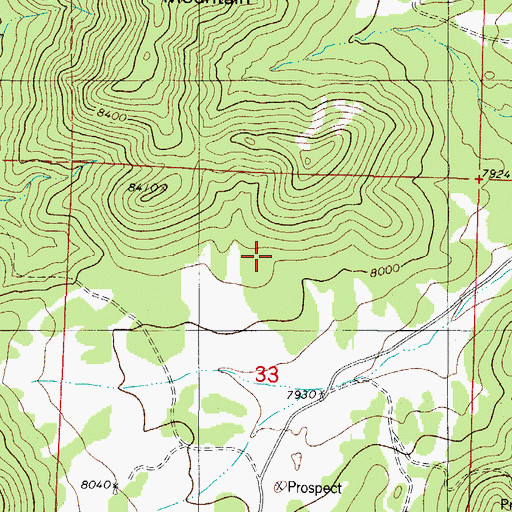 Topographic Map of Gem Mine, CO