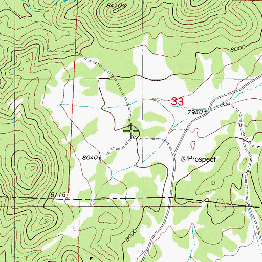 Topographic Map of Letha Lee Prospect, CO