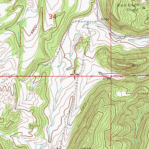 Topographic Map of Bassick Mine, CO