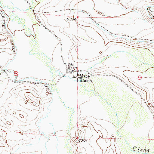Topographic Map of Willow Creek, CO