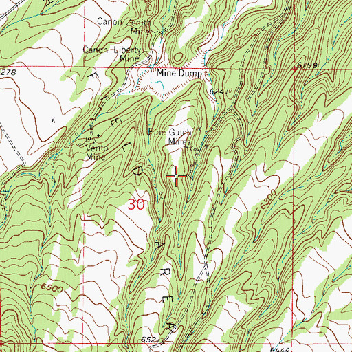Topographic Map of Smith Mine, CO