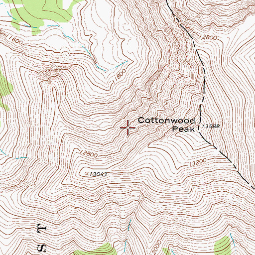 Topographic Map of Anna Lee Mine, CO