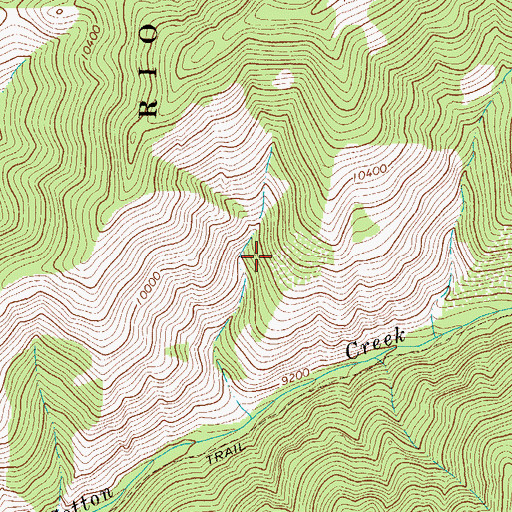 Topographic Map of Faith Mine, CO