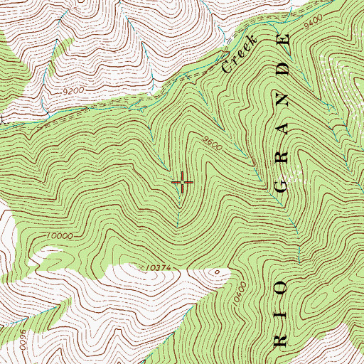 Topographic Map of Old Bennet Mine, CO