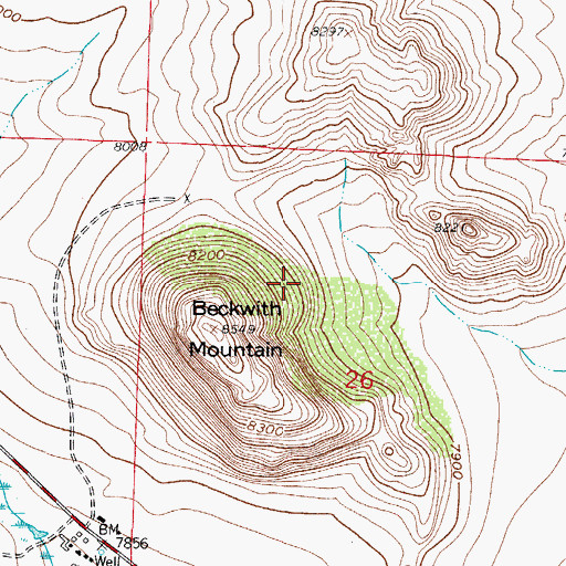 Topographic Map of Phares and Allen Mine, CO