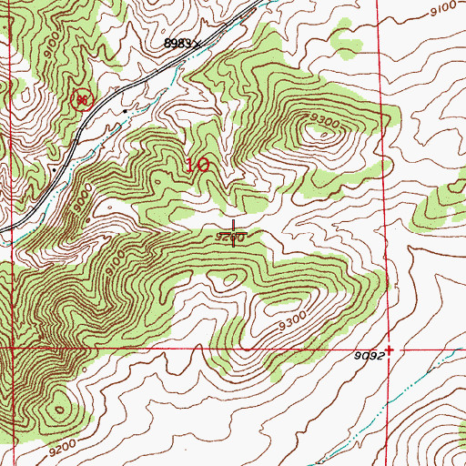 Topographic Map of Antrim Claim, CO