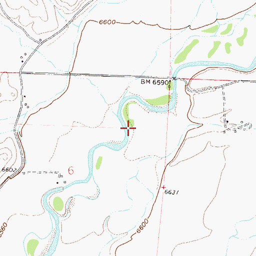 Topographic Map of Farnsworth Creek, CO