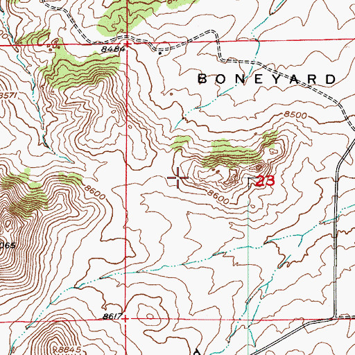 Topographic Map of Sparling Ranch Mine, CO