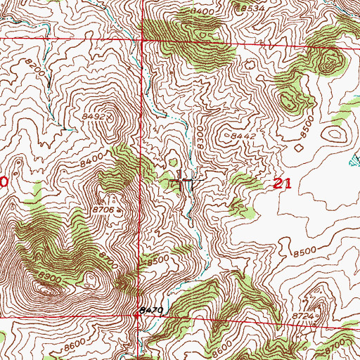 Topographic Map of Starbuck Mine, CO