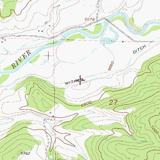 Topographic Map of Wither Ditch, CO